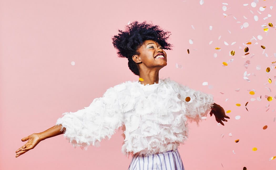 Happy-Girl-Pink-Background